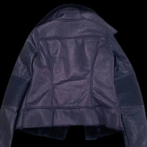Boulmiche Beverly Hills Leather Shearling Jacket